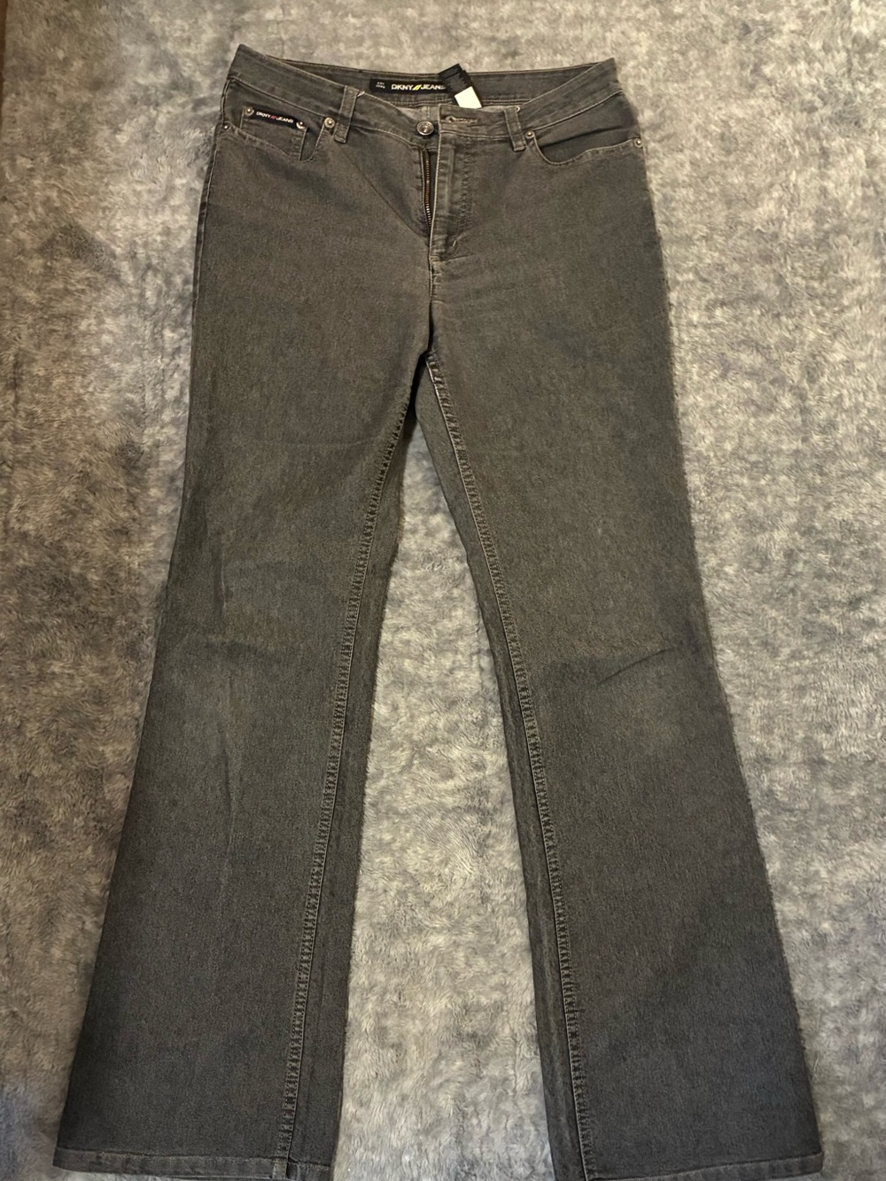 DKNY Dark Gray Flare Jeans